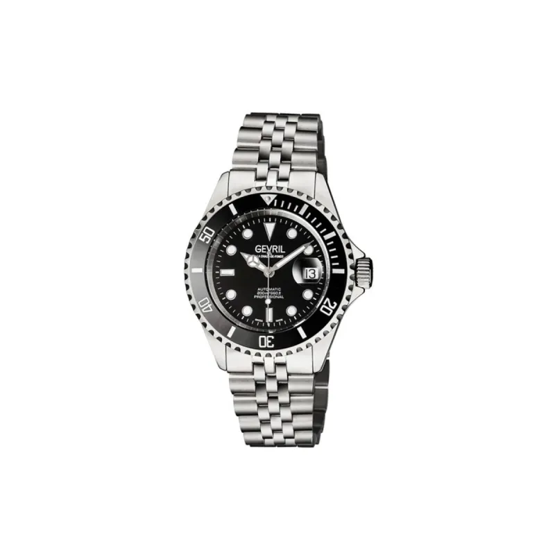 Gevril Men's Wall Street Stainless Steel Bracelet Watch 4850B Heren Horloge made by Watch2Day