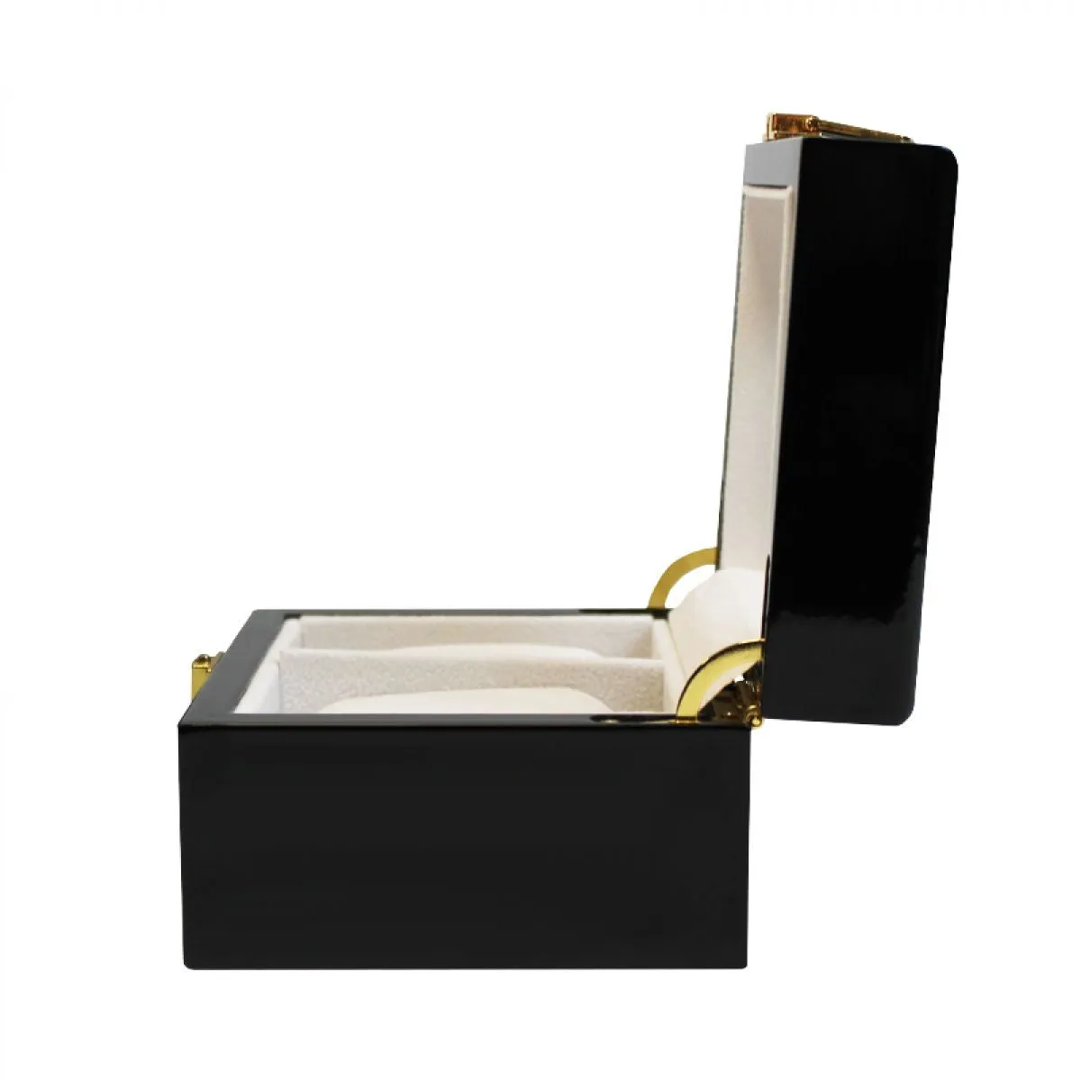 Luxe klassieke houten horlogebox voor 2 horloges | Zwart sold by Watch2Day product image thumbnail 4