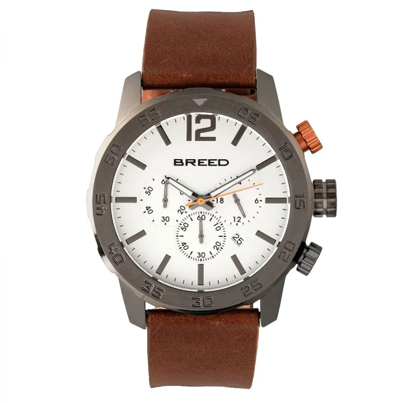 Outlet Special - Breed Manuel Chronographs BRD7204 (Zwart staal) sold by Watch2Day
