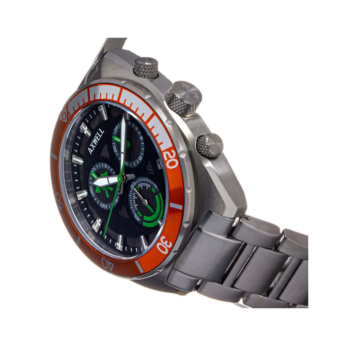 Outlet Special - Axwell Minister AXWAW105-1 STEEL 42MM 20ATM sold by Watch2Day product image thumbnail 3
