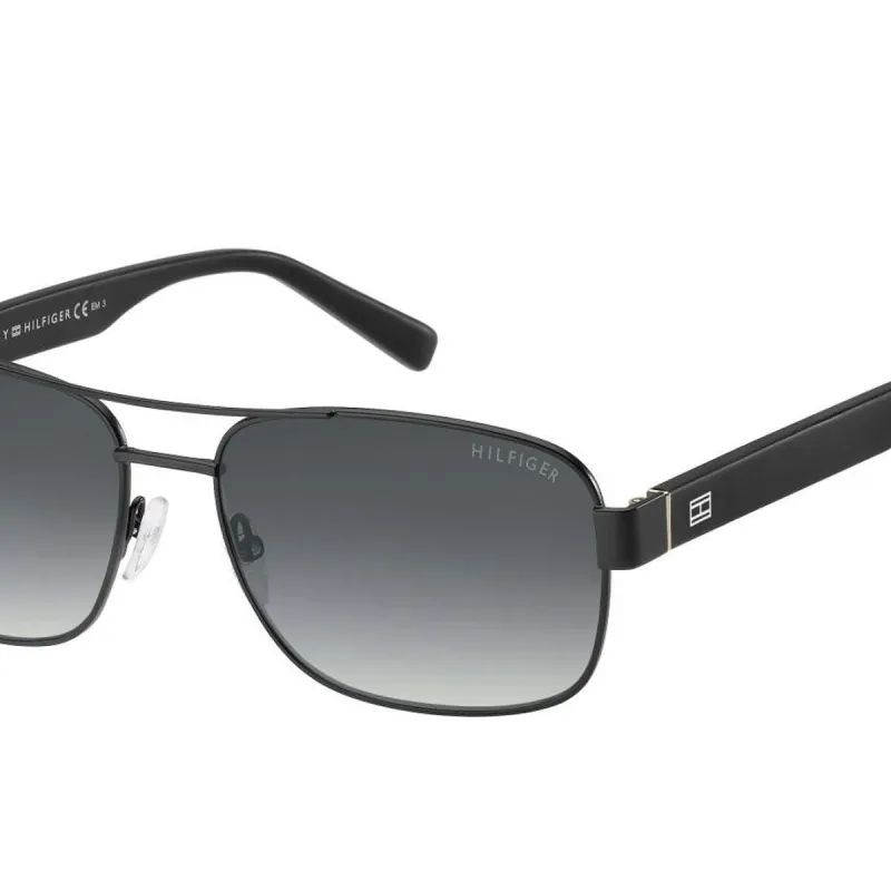 Tommy Hilfiger TH 1665/S 003 MATT BLACK Heren Zonnebril 59x16x145 made by Watch2Day