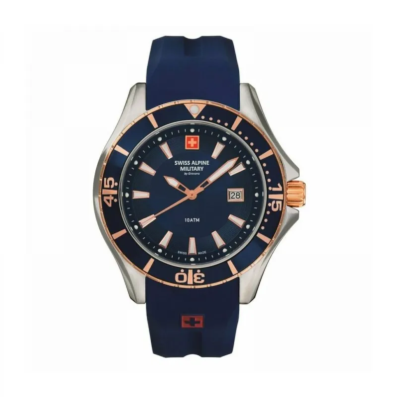 Swiss Alpine Military Quartz Chronograph 7040.1855 10ATM 44MM sold by Watch2Day