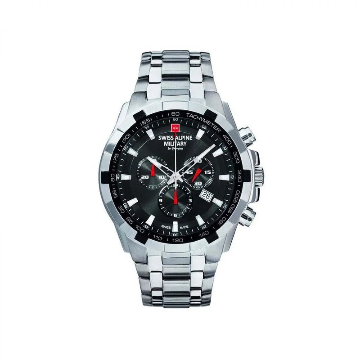 Swiss Alpine Military Quartz Chronograph 7043.9137 10ATM 46MM sold by Watch2Day product image thumbnail 4