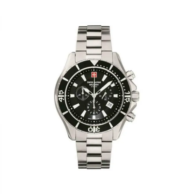 Swiss Alpine Military Quartz Chronograph 7040.9137 10ATM 44MM sold by Watch2Day