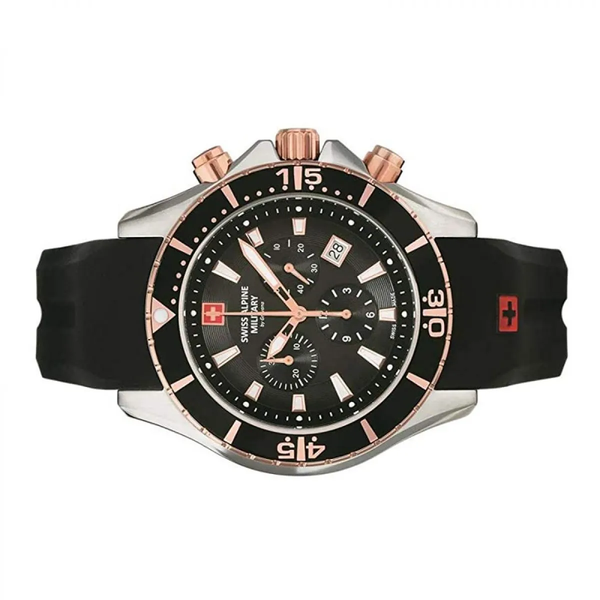 Swiss Alpine Military Quartz Chronograph 7040.9857 10ATM 44MM sold by Watch2Day product image thumbnail 2