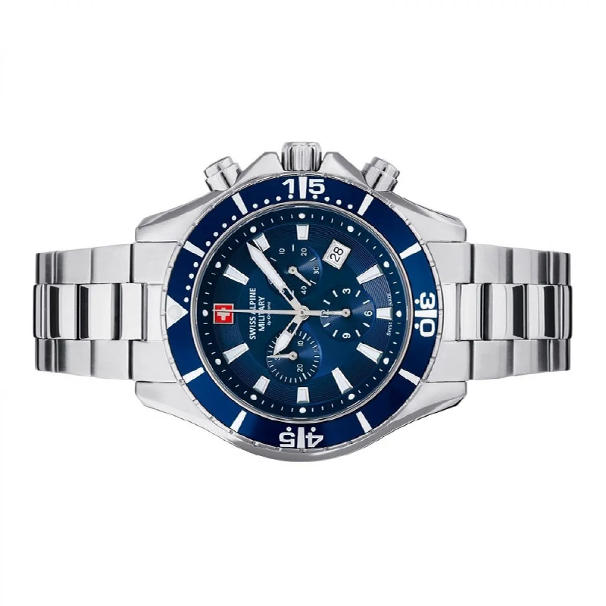 Swiss Alpine Military Quartz Chronograph 7040.9135 10ATM 44MM sold by Watch2Day product image thumbnail 2