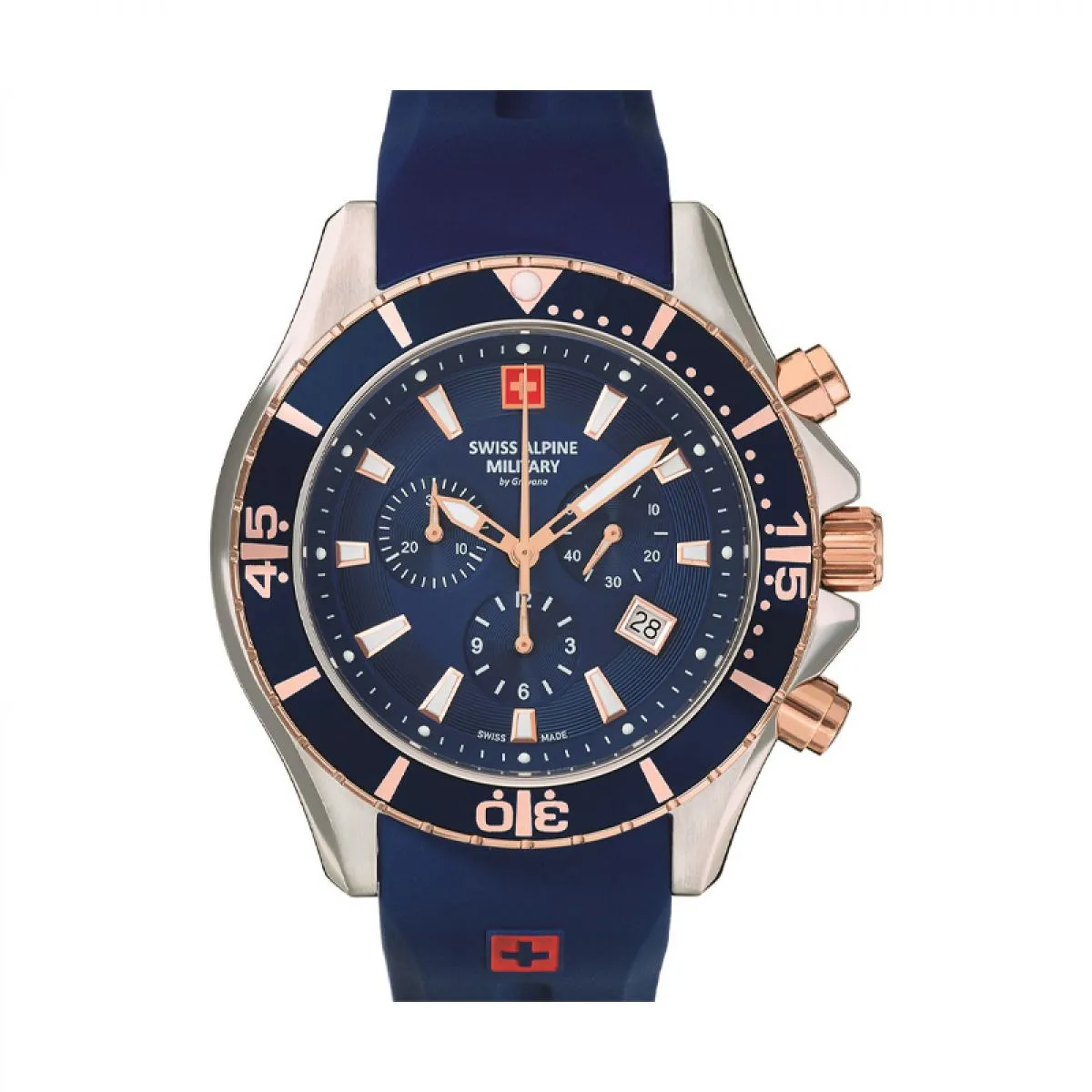 Swiss Alpine Military Quartz Chronograph 7040.9855 10ATM 45MM sold by Watch2Day product image thumbnail 3