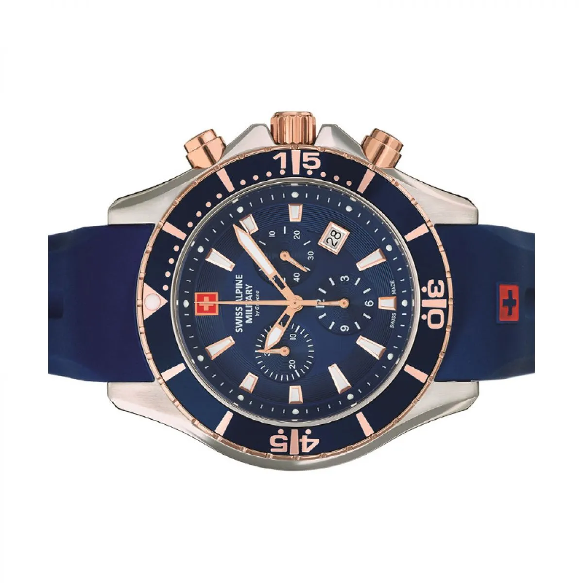 Swiss Alpine Military Quartz Chronograph 7040.9855 10ATM 45MM sold by Watch2Day product image thumbnail 2