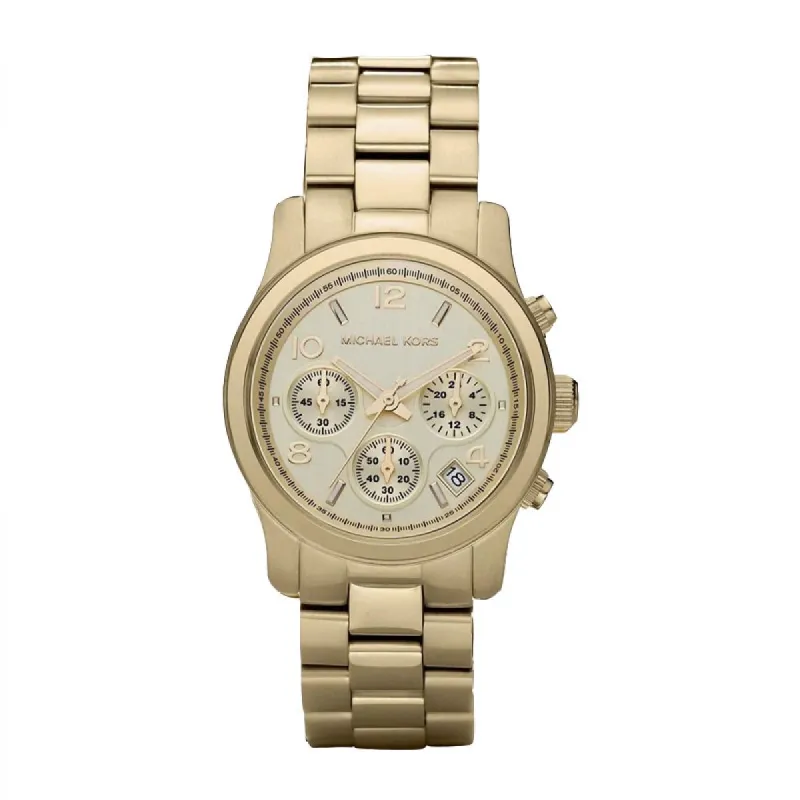 Michael Kors Runway Chronograph Goud 38mm | MK5055 made by Watch2Day