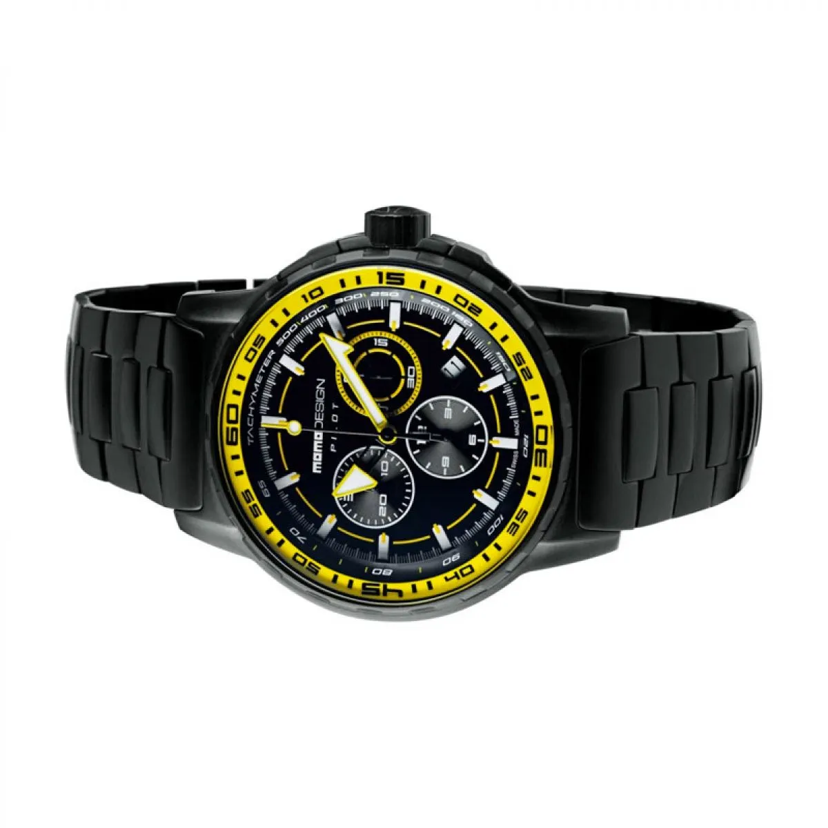 MOMO Design Pilot MD2164BK-50 Horloge Heren 46mm 5 ATM sold by Watch2Day product image thumbnail 2
