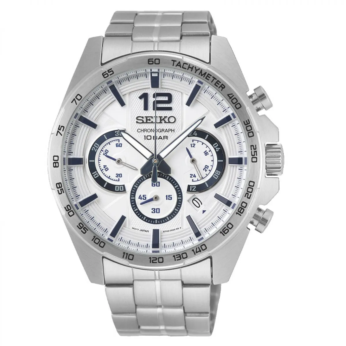 Seiko heren horloge Chronograaf Edelstaal 44MM 10ATM | SSB343P1 sold by Watch2Day product image thumbnail 2