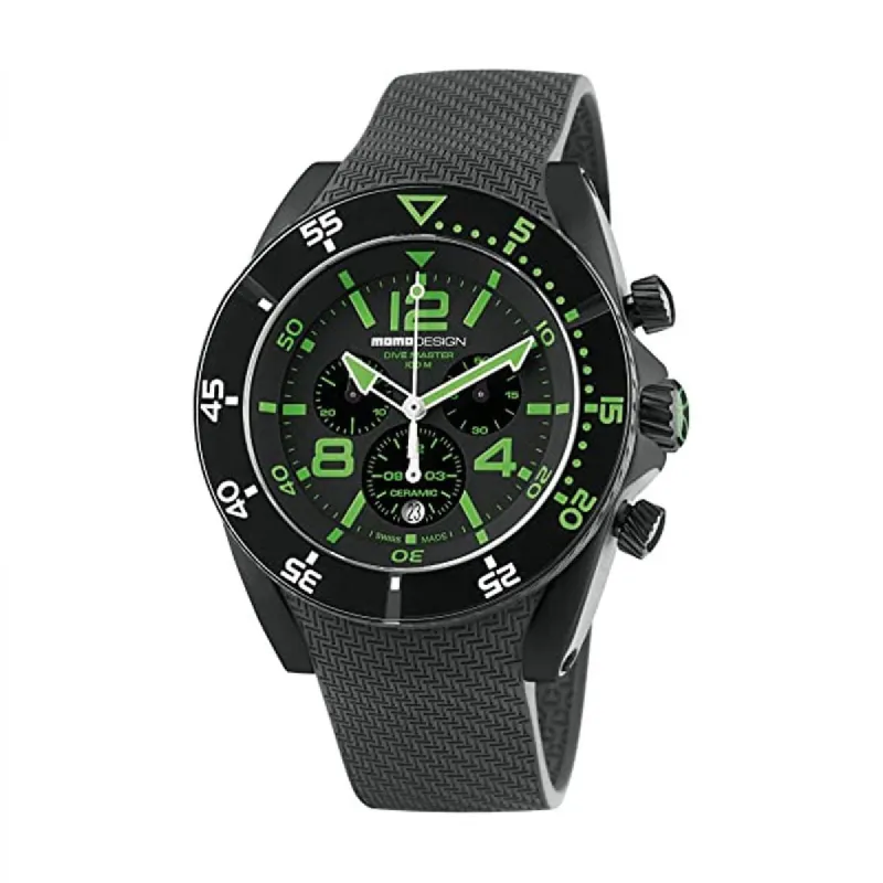 MOMO Design Dive Master MD1281BK-31 Horloge Heren 46 mm 10 ATM made by Watch2Day