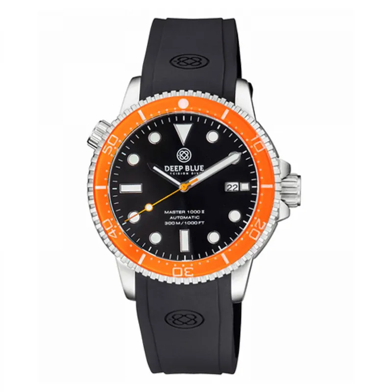 MASTER 1000 II 44MM AUTOMATIC DIVER ORANGE CERAMIC BEZEL -BLACK GLOSSY DIAL made by Watch2Day