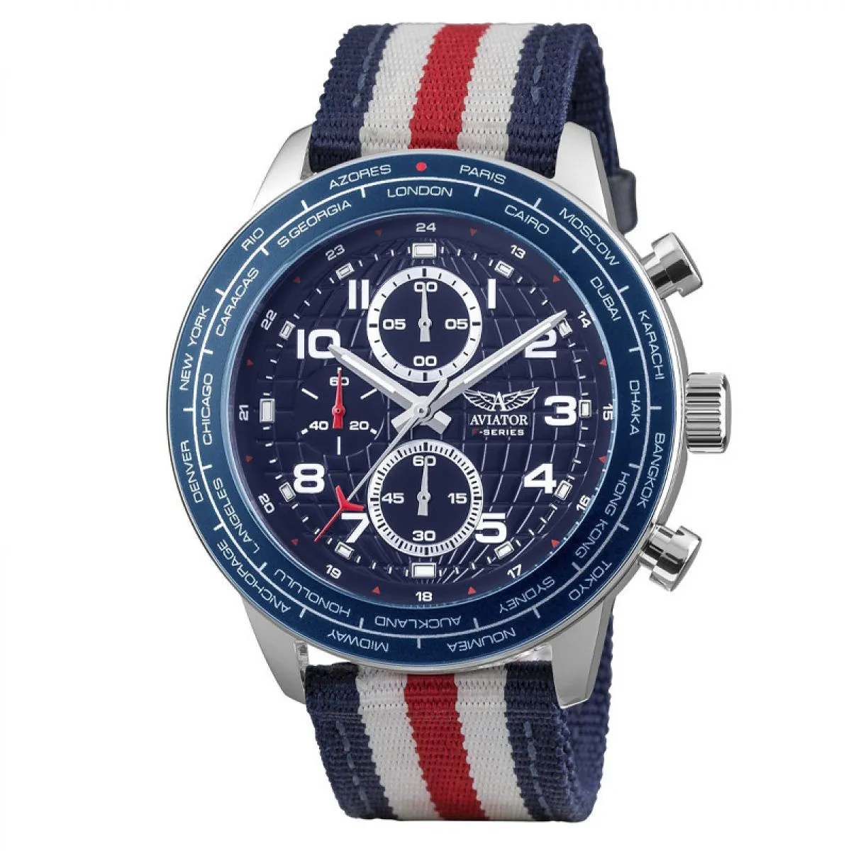 Aviator F-Series Chronograph met extra NATO band | AVW79886G406 sold by Watch2Day product image thumbnail 2