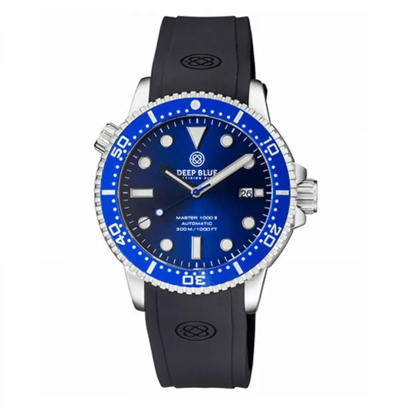 Deep Blue - MASTER 1000 II 44MM AUTOMATIC DIVER MSTR442BLKTRPL sold by Watch2Day