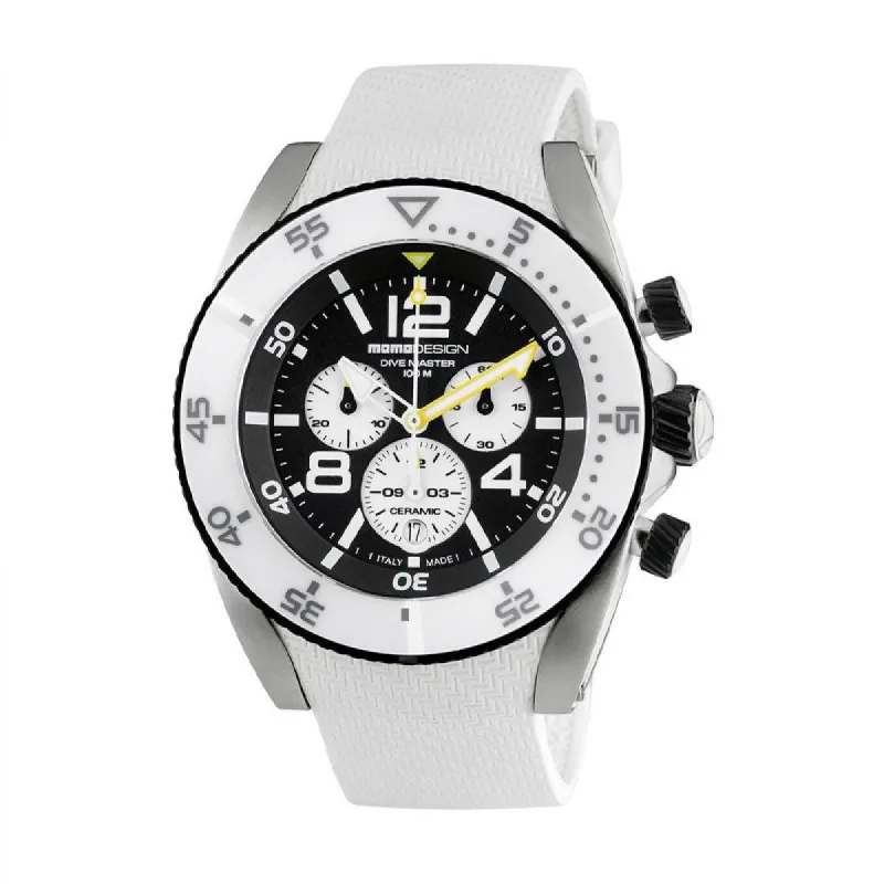 MOMO Design Dive Master MD1281WT-21 Horloge Heren 46 mm 10 ATM made by Watch2Day