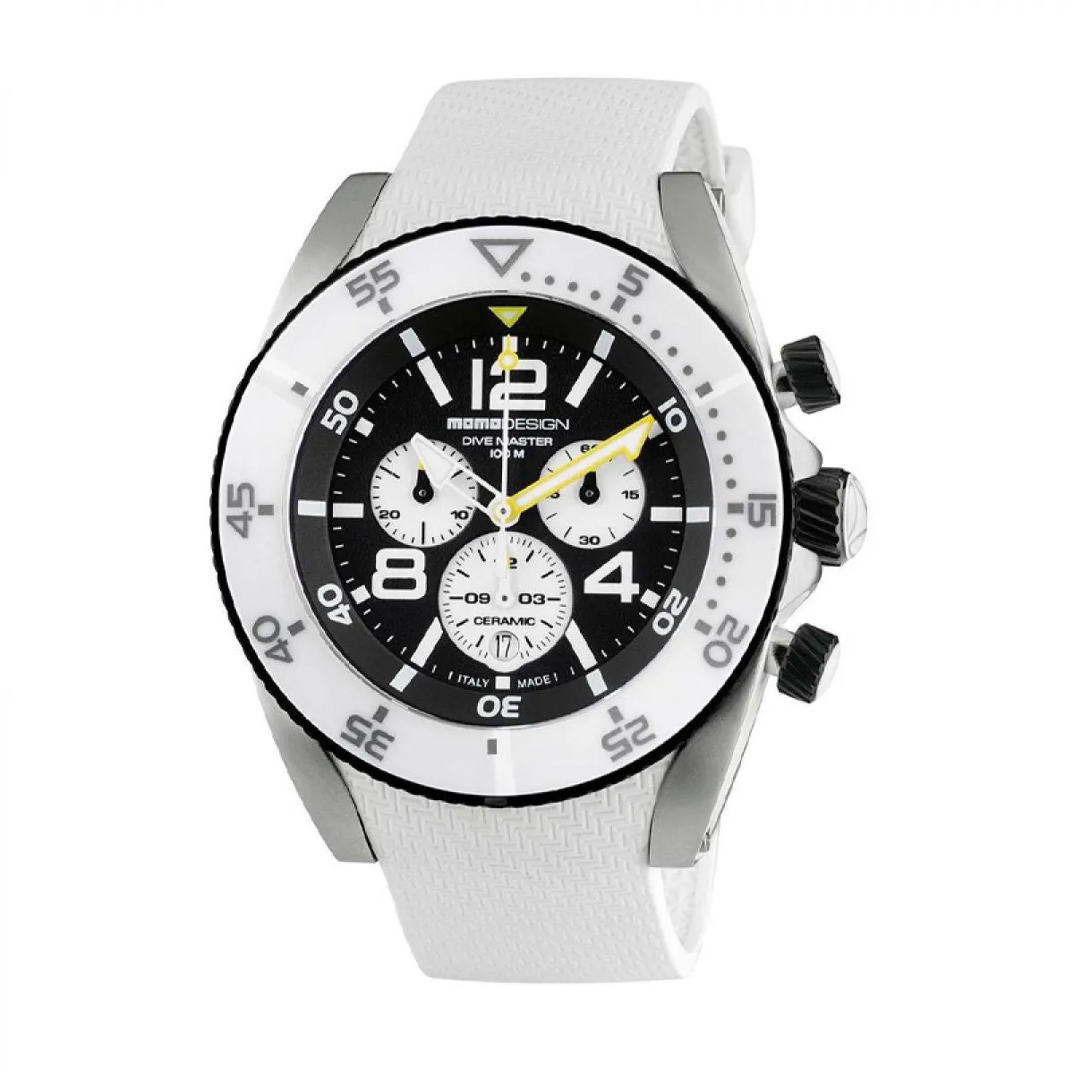 MOMO Design Dive Master MD1281WT-21 Horloge Heren 46 mm 10 ATM sold by Watch2Day product image thumbnail 3