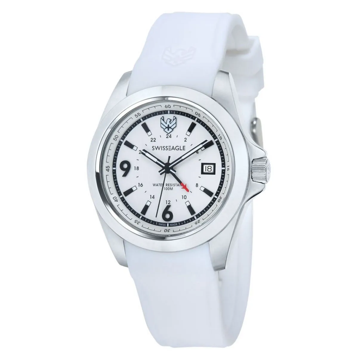 Swiss Eagle Dufaux GMT Staal Siliconen | SE-9066-01 sold by Watch2Day product image thumbnail 3