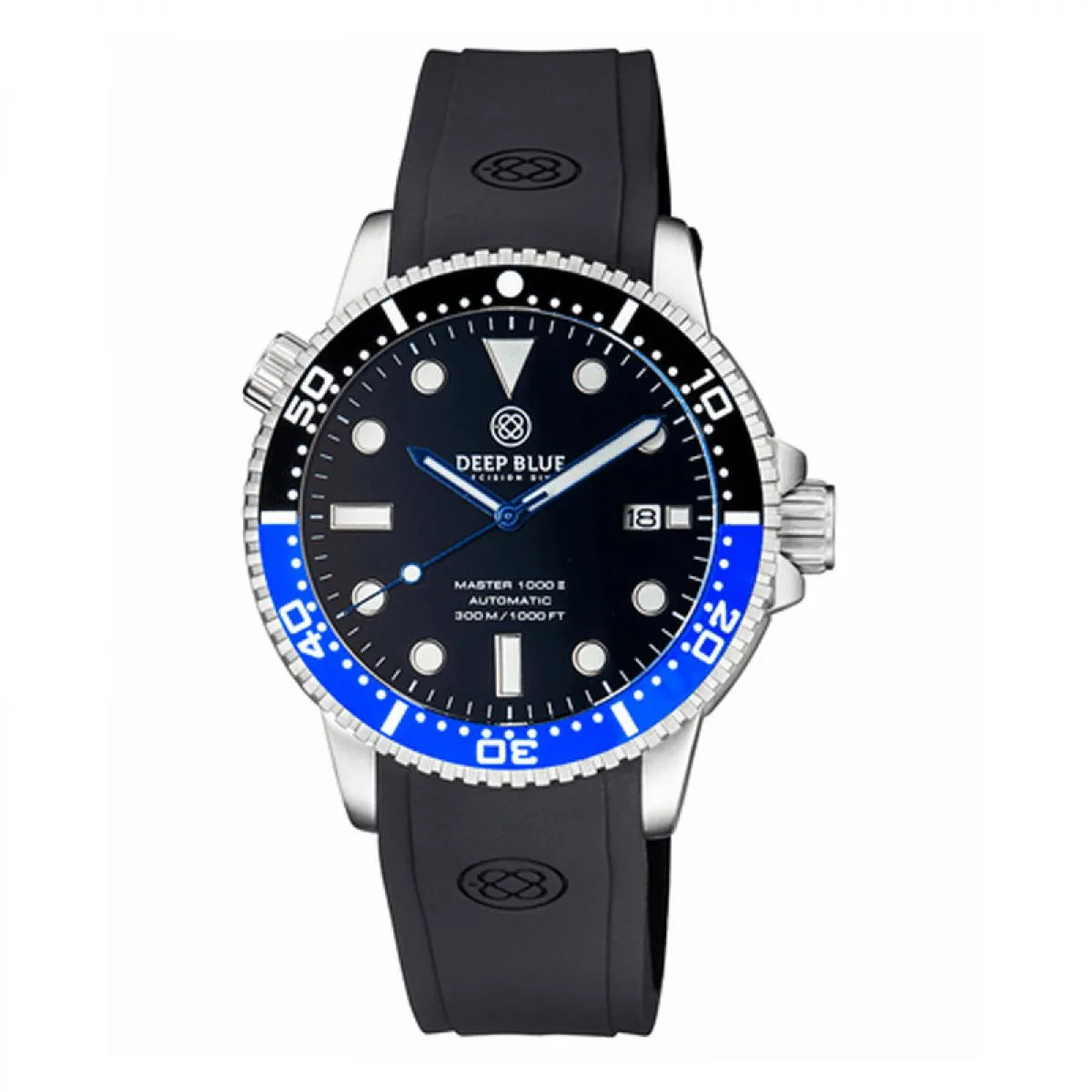 MASTER 1000 II 44MM AUTOMATIC DIVER BLACK/BLUE CERAMIC BEZEL -BLACK GLOSSY DIAL-BLUE HANDS sold by Watch2Day product image thumbnail 5