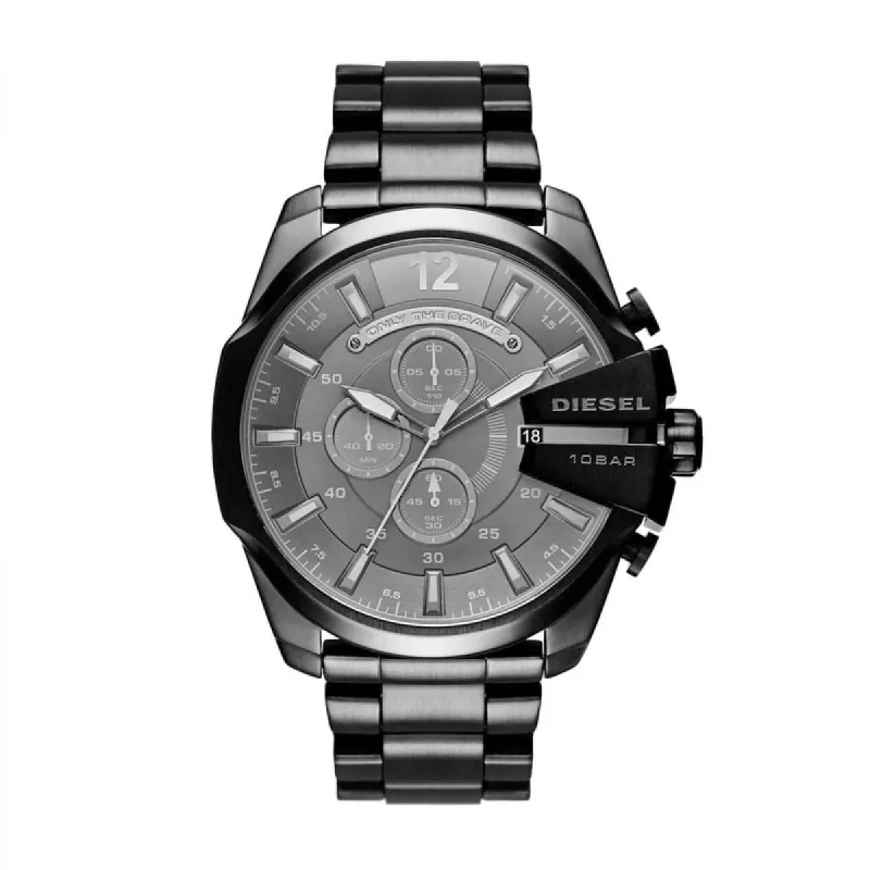 DIESEL Mega Chief XL Chronograph Staal 52 mm | DZ4355 made by Watch2Day