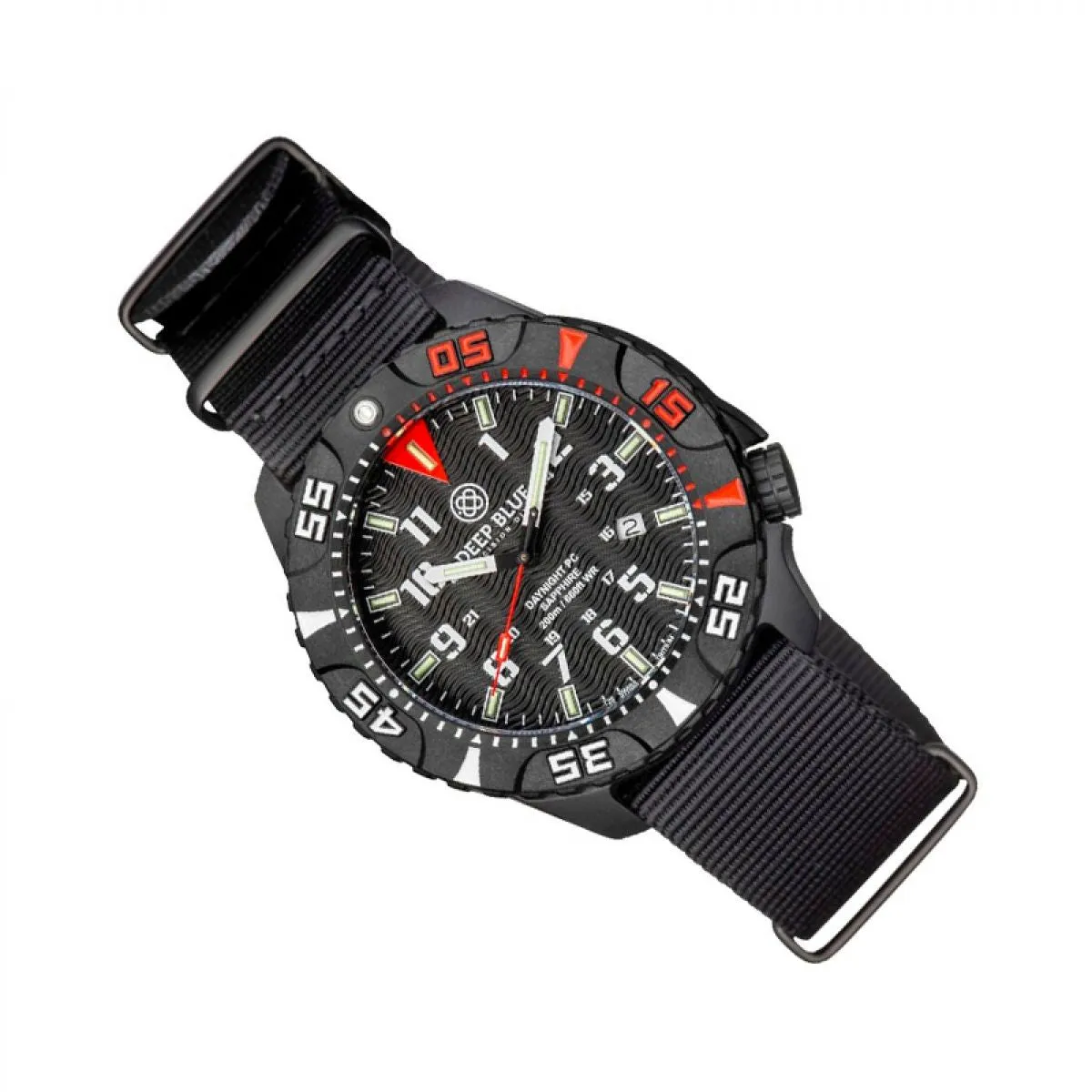 Deep Blue Daynight Diver Tritium Red sold by Watch2Day product image thumbnail 2
