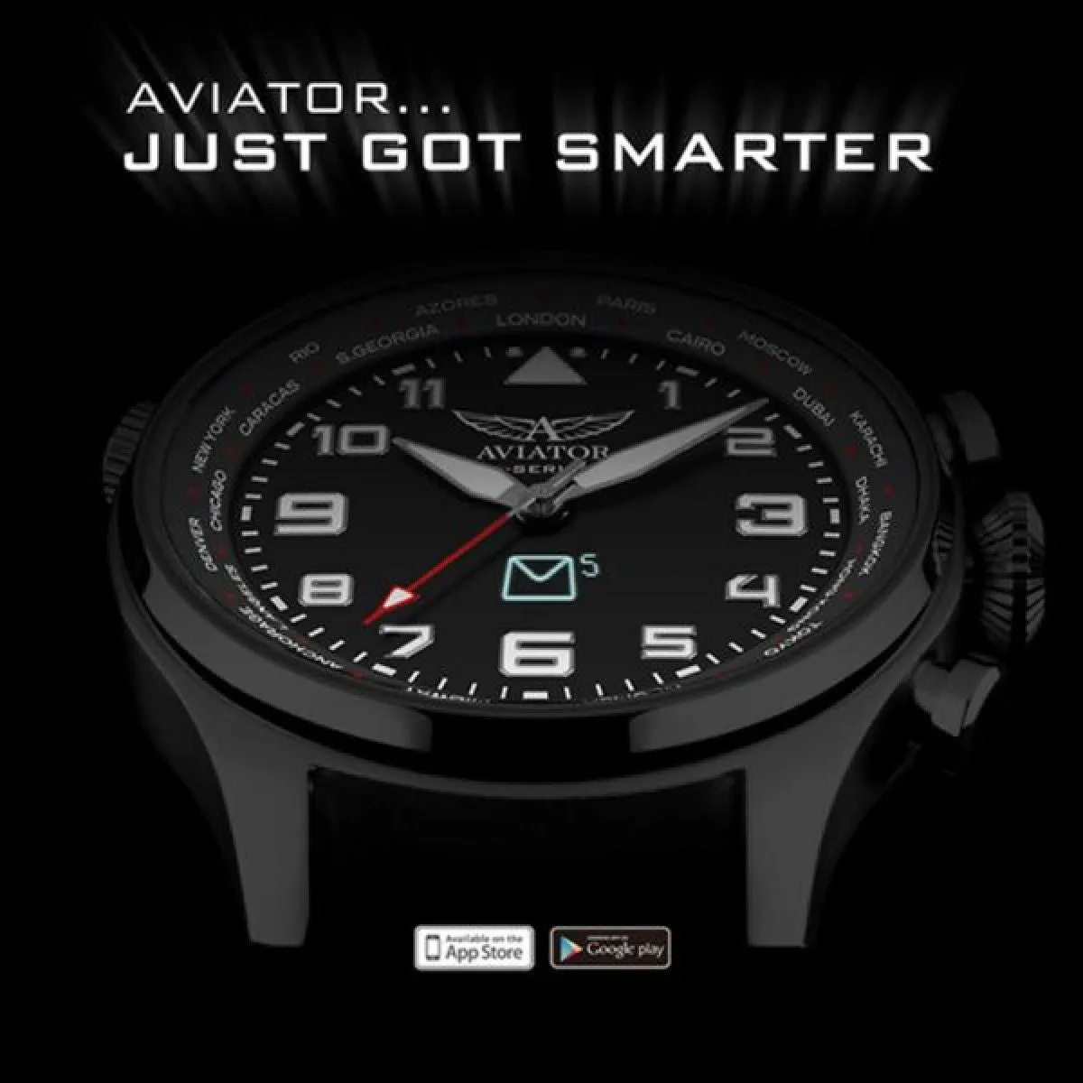Aviator F-Series Smartwatch Black 45 mm | AVW79215G360 sold by Watch2Day product image thumbnail 3