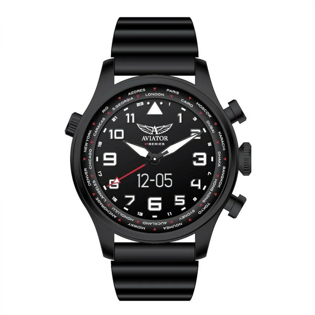 Aviator F-Series Smartwatch Black 45 mm | AVW79215G360 sold by Watch2Day