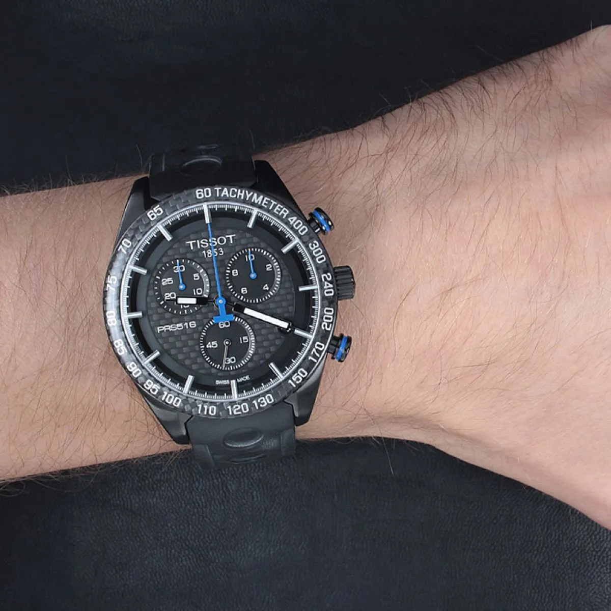 Tissot PRS 516 Chronograph Carbon 42mm TI100.417.37.201.00 sold by Watch2Day product image thumbnail 5