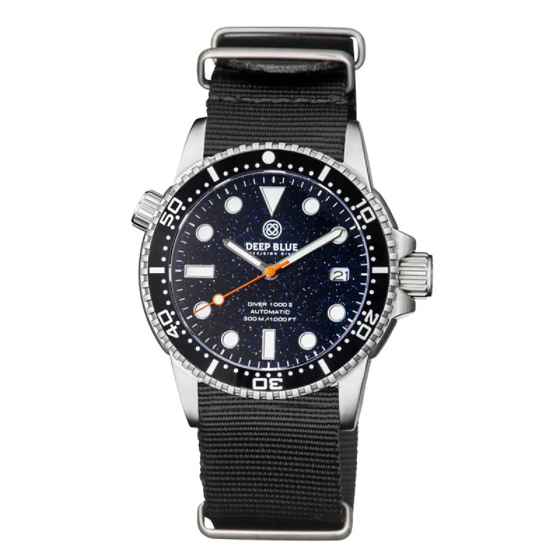 Deep Blue Diver 40 AUTOMATIC DIVER - DIVER40BLUESANDSTONEBLKNATO made by Watch2Day