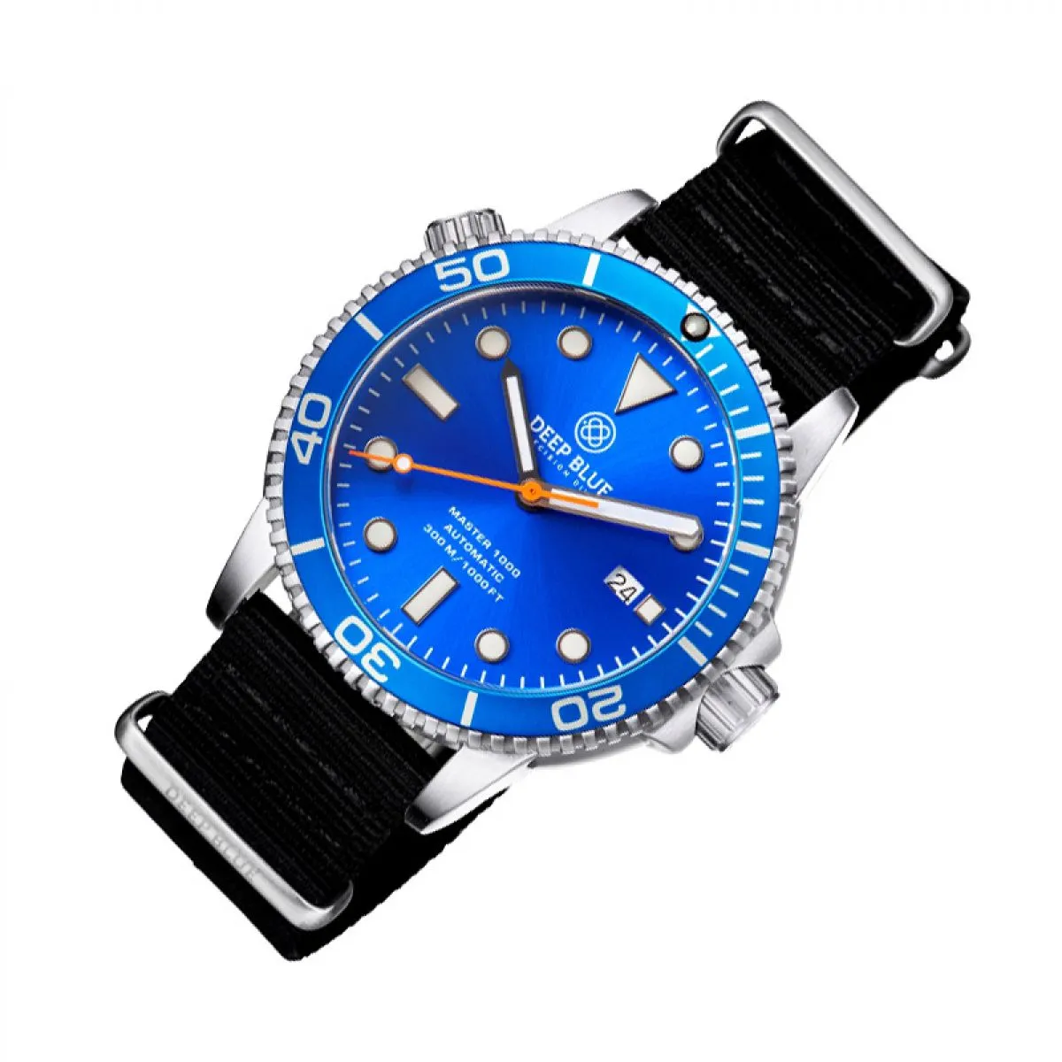 Deep Blue MASTER 1000 AUTOMATIC DIVER - MAS1KBLUBLUBLKNATO sold by Watch2Day product image thumbnail 2