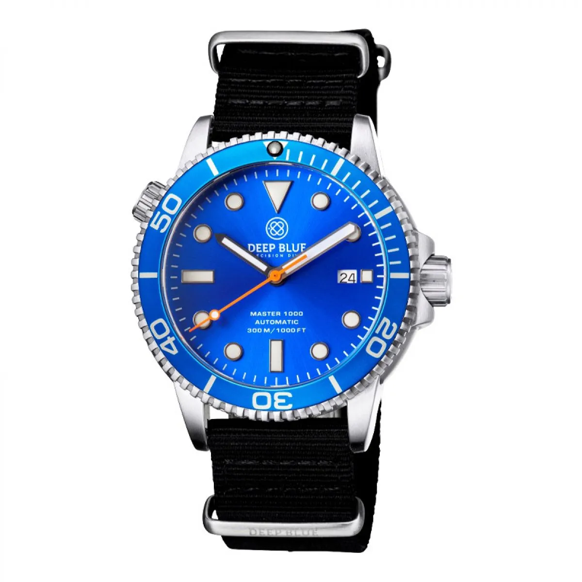 Deep Blue MASTER 1000 AUTOMATIC DIVER - MAS1KBLUBLUBLKNATO sold by Watch2Day