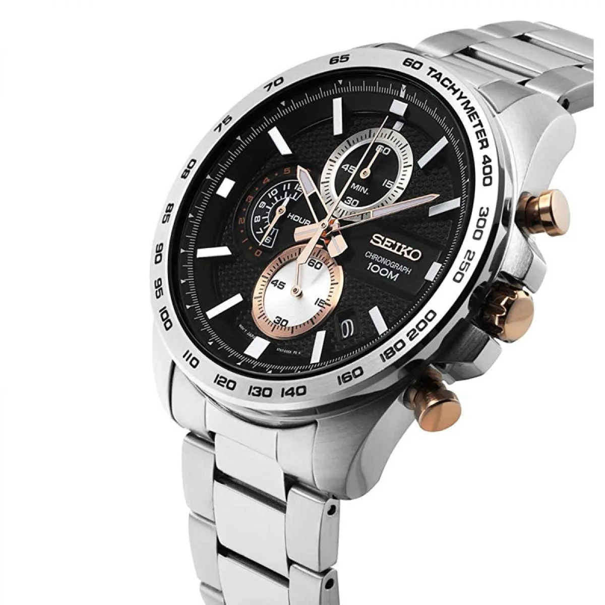 Seiko 45mm edelstalen chronograaf | SSB281P1 sold by Watch2Day product image thumbnail 2