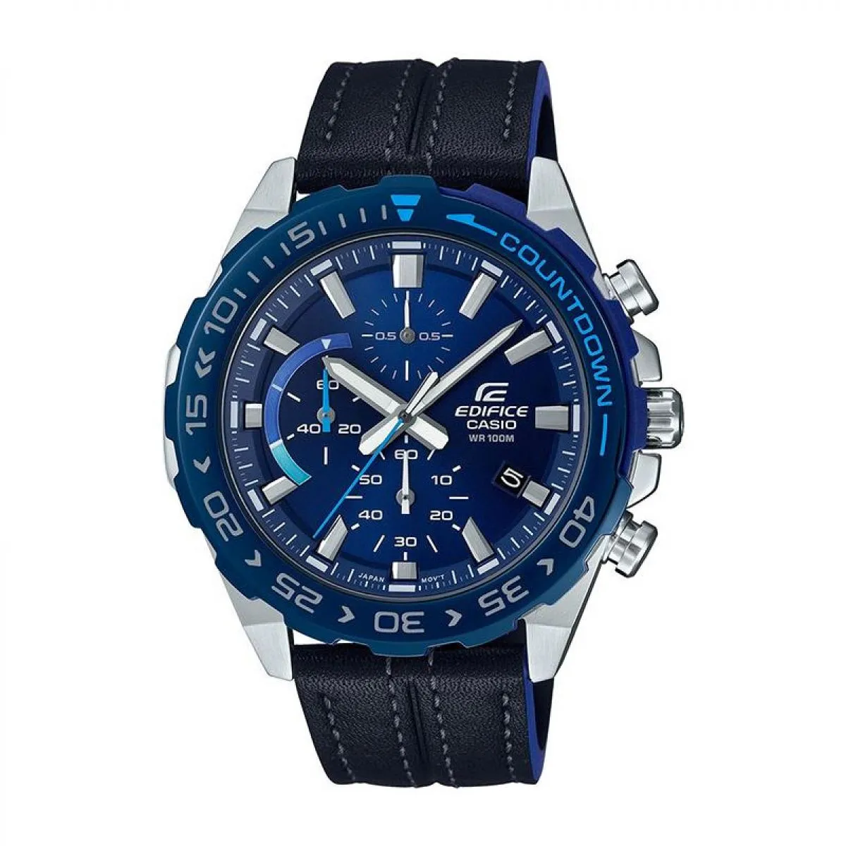 Casio Horloge Heren staal 52mm Edifice EFR-566BL-2AVUEF sold by Watch2Day