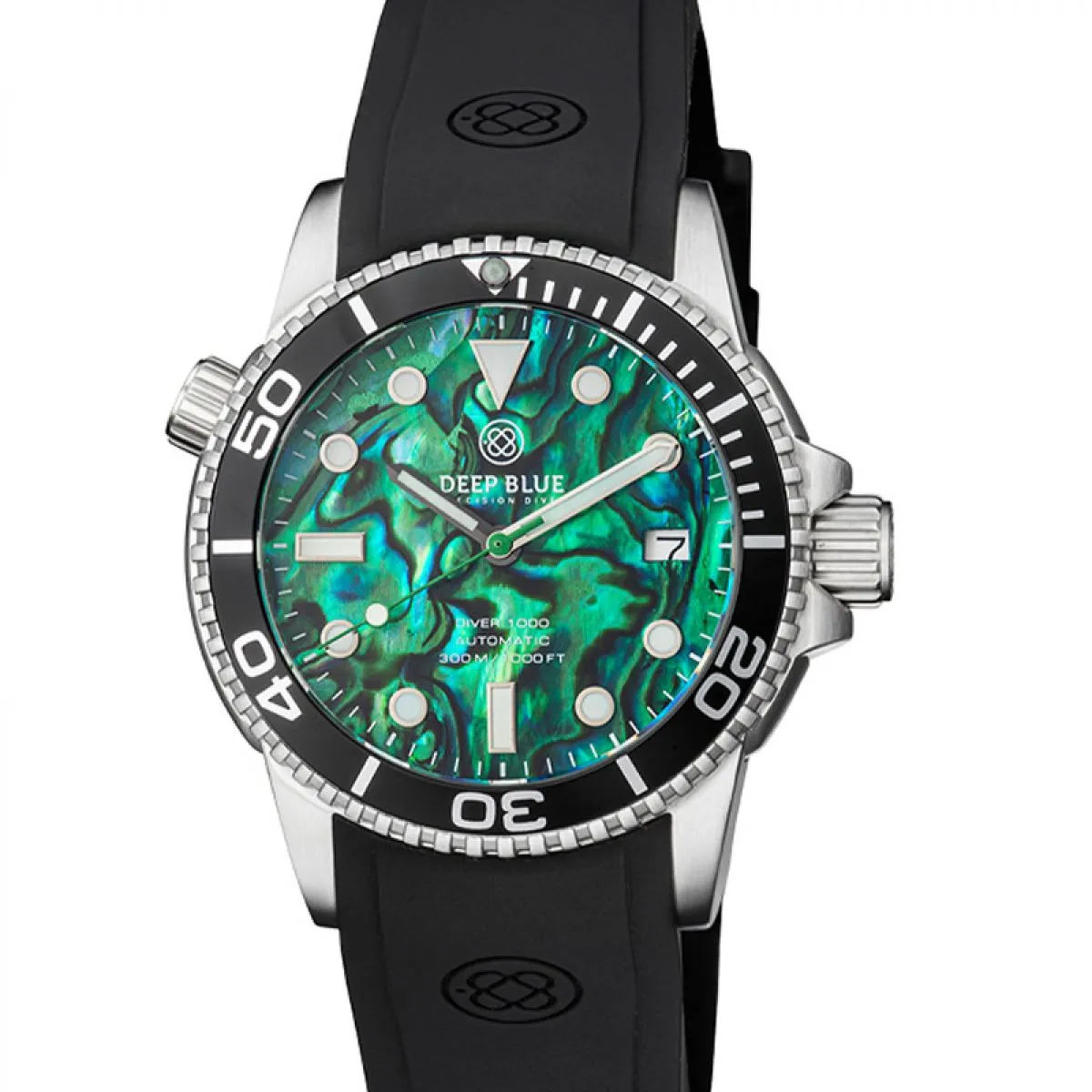 Deep Blue Diver 1000 40mm diver40greenabalone sold by Watch2Day product image thumbnail 2
