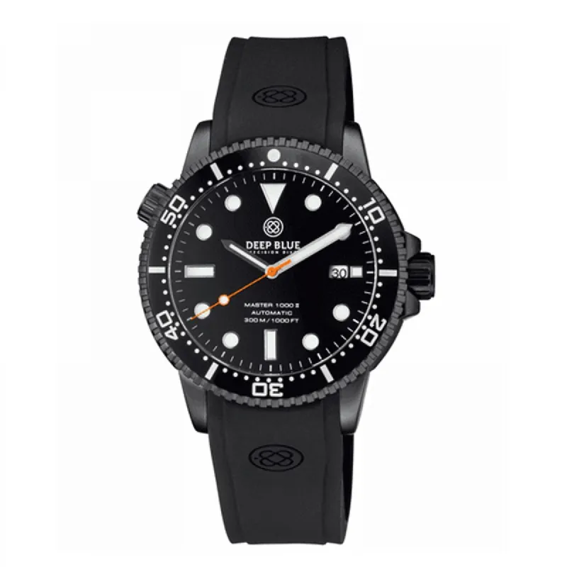 MASTER 1000 II 44MM AUTOMATIC DIVER BLACK CERAMIC BEZEL -BLACK DIAL-PVD BLACK CASE ORANGE SECOND HAND sold by Watch2Day
