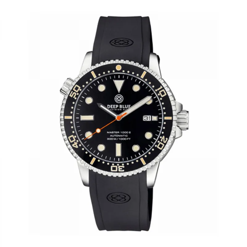 MASTER 1000 II 44MM AUTOMATIC DIVER BLACK VINTAGE LUME CERAMIC BEZEL - BLACK DIAL sold by Watch2Day