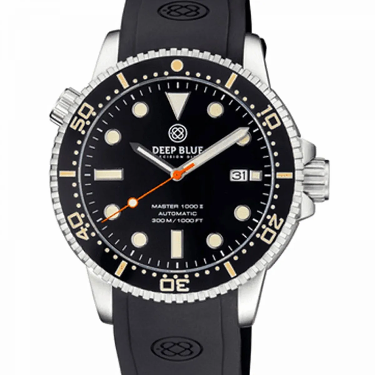 MASTER 1000 II 44MM AUTOMATIC DIVER BLACK VINTAGE LUME CERAMIC BEZEL - BLACK DIAL sold by Watch2Day product image thumbnail 2