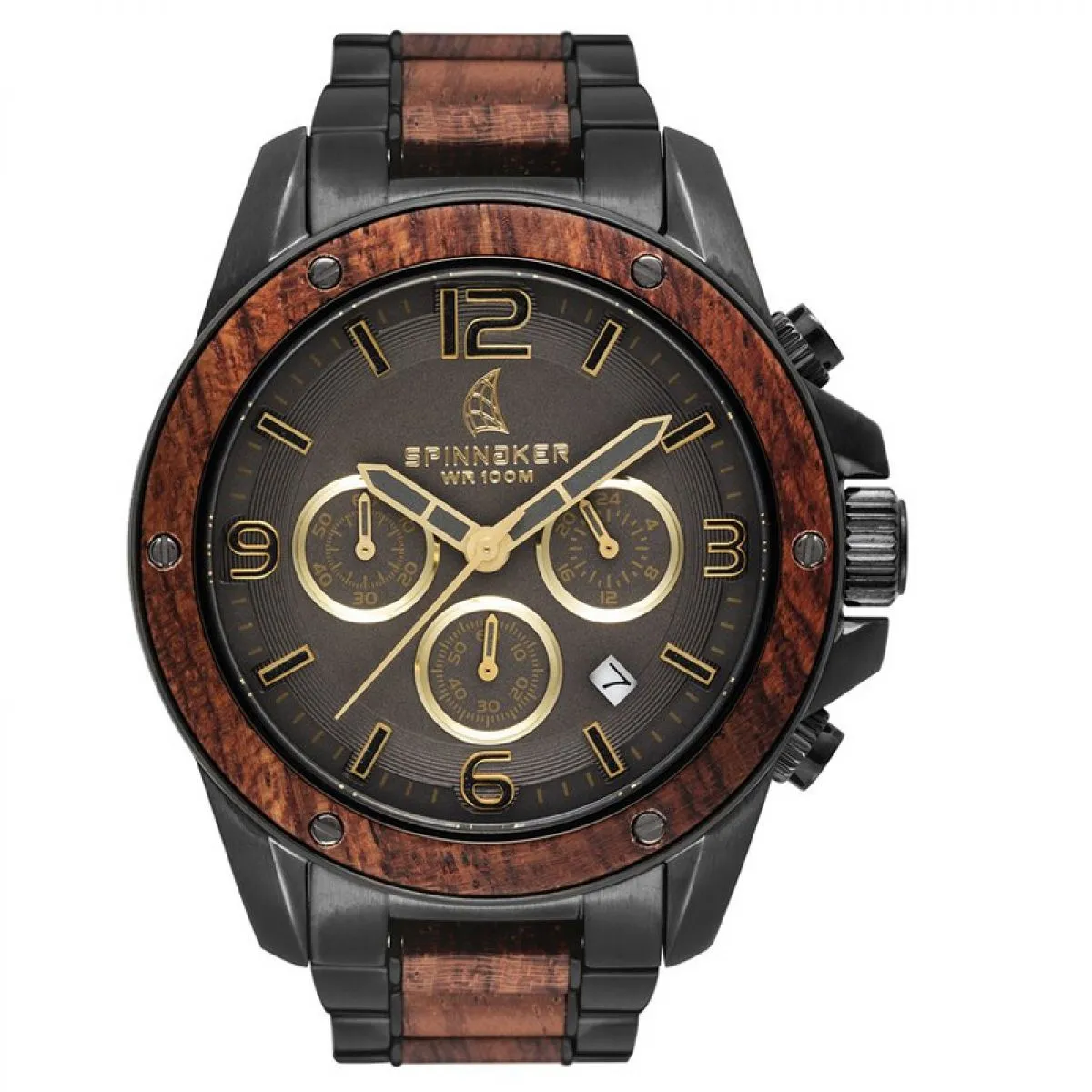 Spinnaker Vessel Wood Chronograph | SP-5027-44 sold by Watch2Day product image thumbnail 2
