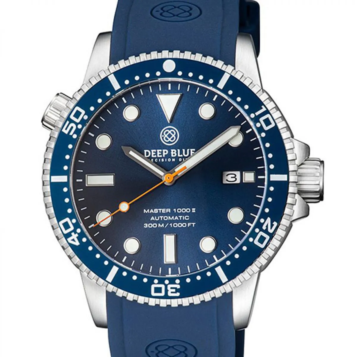 MASTER 1000 II 44MM AUTOMATIC DIVER DARK BLUE CERAMIC BEZEL -DARK BLUE SUNRAY DIAL-ORANGE SECOND HAND sold by Watch2Day product image thumbnail 2