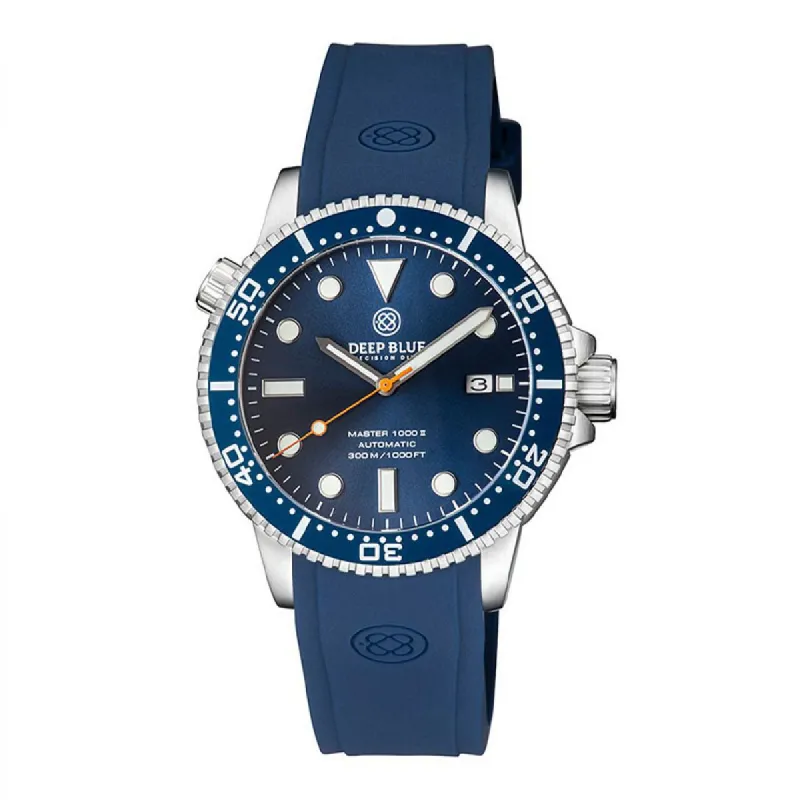 MASTER 1000 II 44MM AUTOMATIC DIVER DARK BLUE CERAMIC BEZEL -DARK BLUE SUNRAY DIAL-ORANGE SECOND HAND sold by Watch2Day