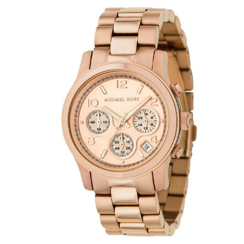 Michael Kors Runway 38 mm rose goud | MK5128 made by Watch2Day