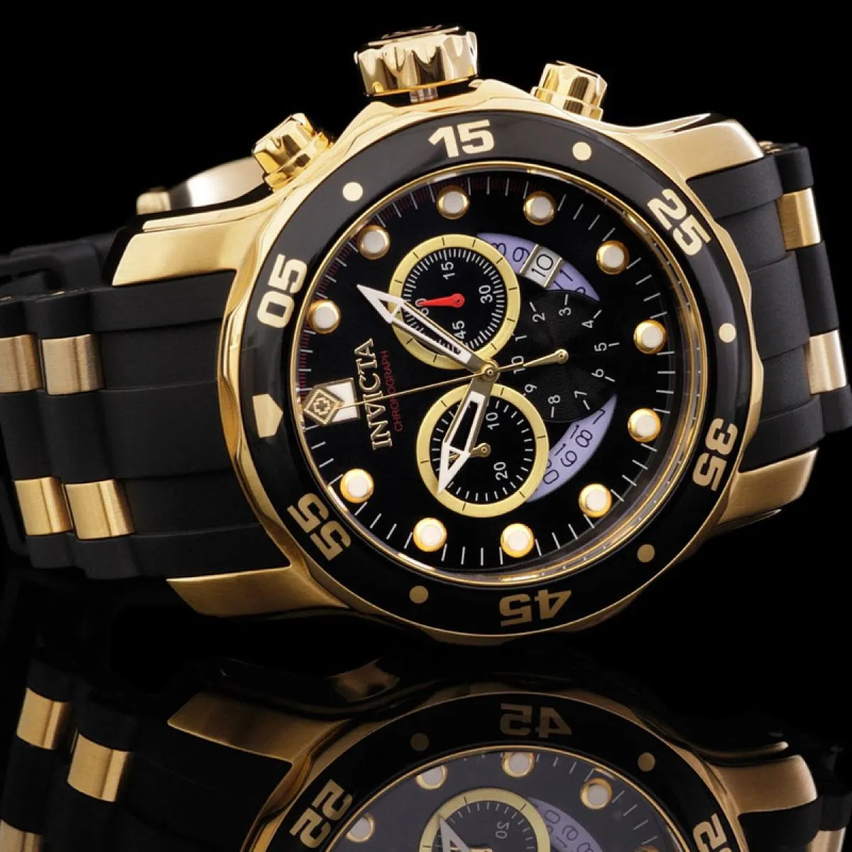 Invicta Pro Diver Swiss Quartz XL Chronograph | 6981 sold by Watch2Day product image thumbnail 4