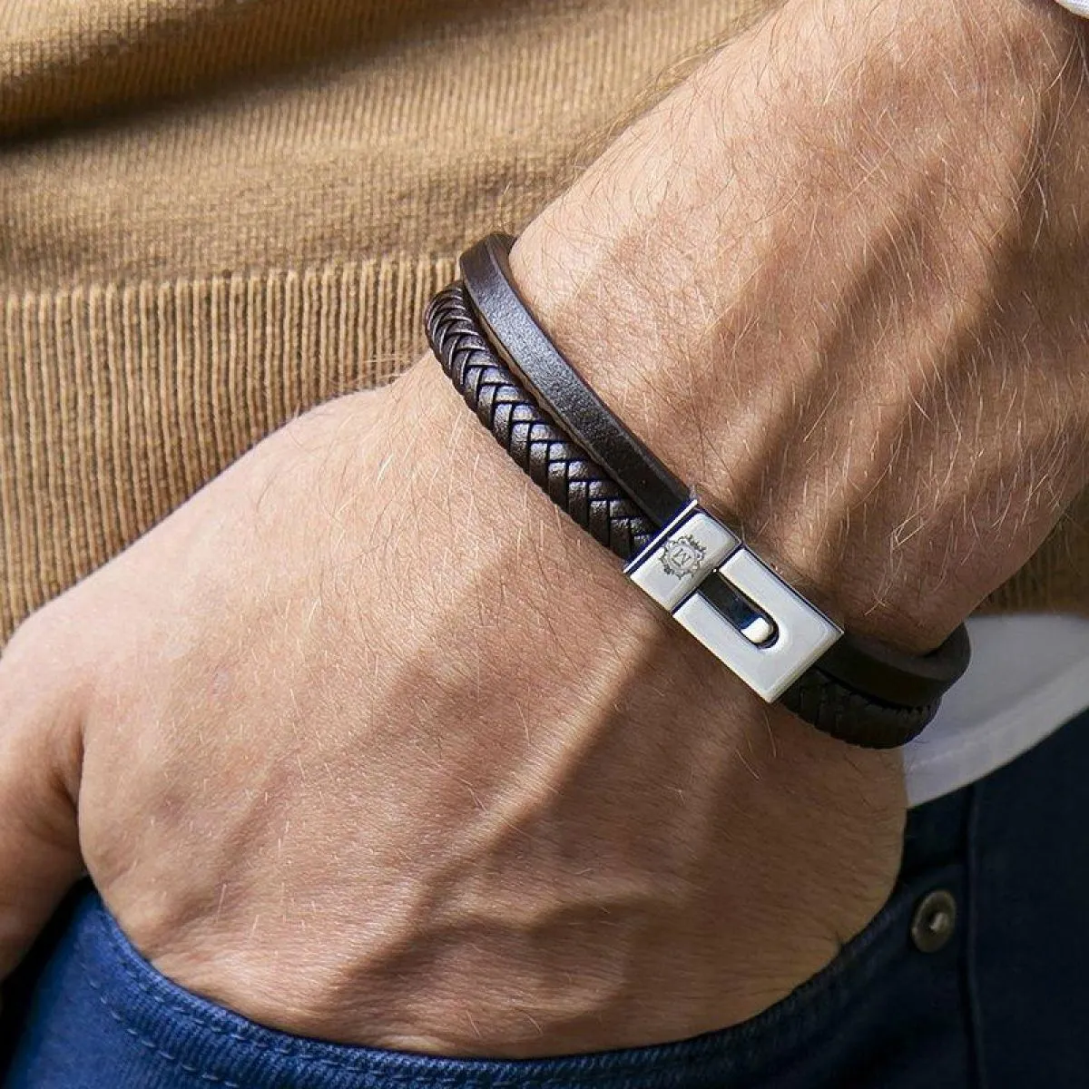 Monomen Men's Genuine Nappa Leather Bracelet MM10822SO sold by Watch2Day product image thumbnail 2