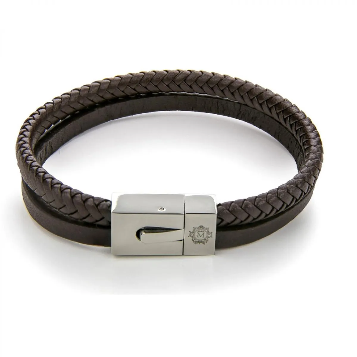 Monomen Men's Genuine Nappa Leather Bracelet MM10822SO sold by Watch2Day
