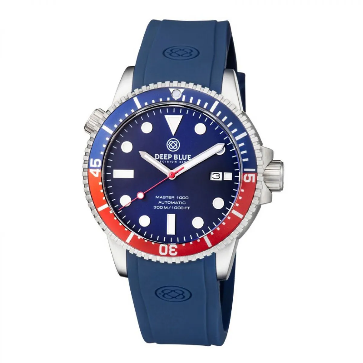 MASTER 1000 AUTOMATIC DIVER BLUE/RED BEZEL -BLUE DIAL 15/30/45 BEZEL sold by Watch2Day product image thumbnail 4