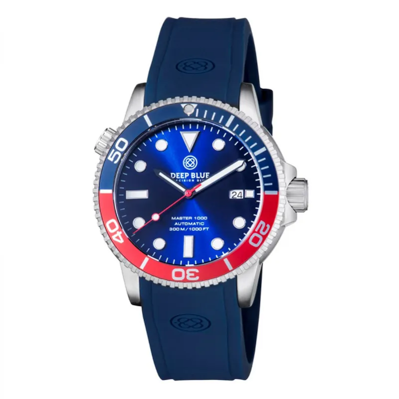 MASTER 1000 AUTOMATIC DIVER BLUE/RED BEZEL -BLUE DIAL 20/30/40/50 BEZEL sold by Watch2Day
