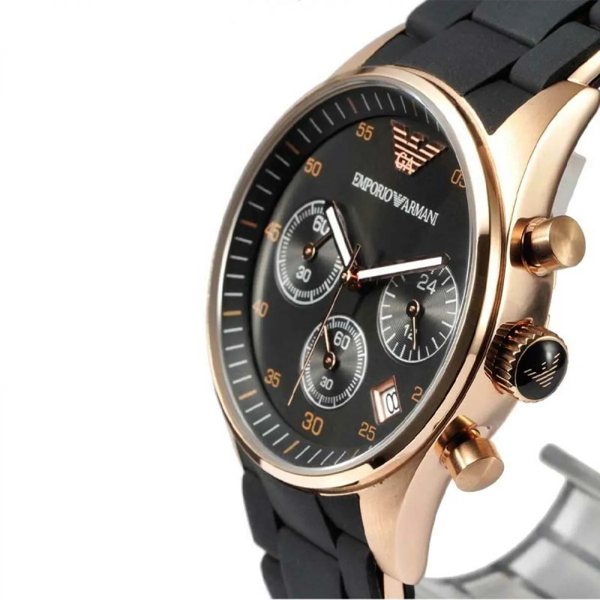 Emporio Armani Rose Goud Zwart Chronograph 38mm | AR5906 sold by Watch2Day product image thumbnail 4