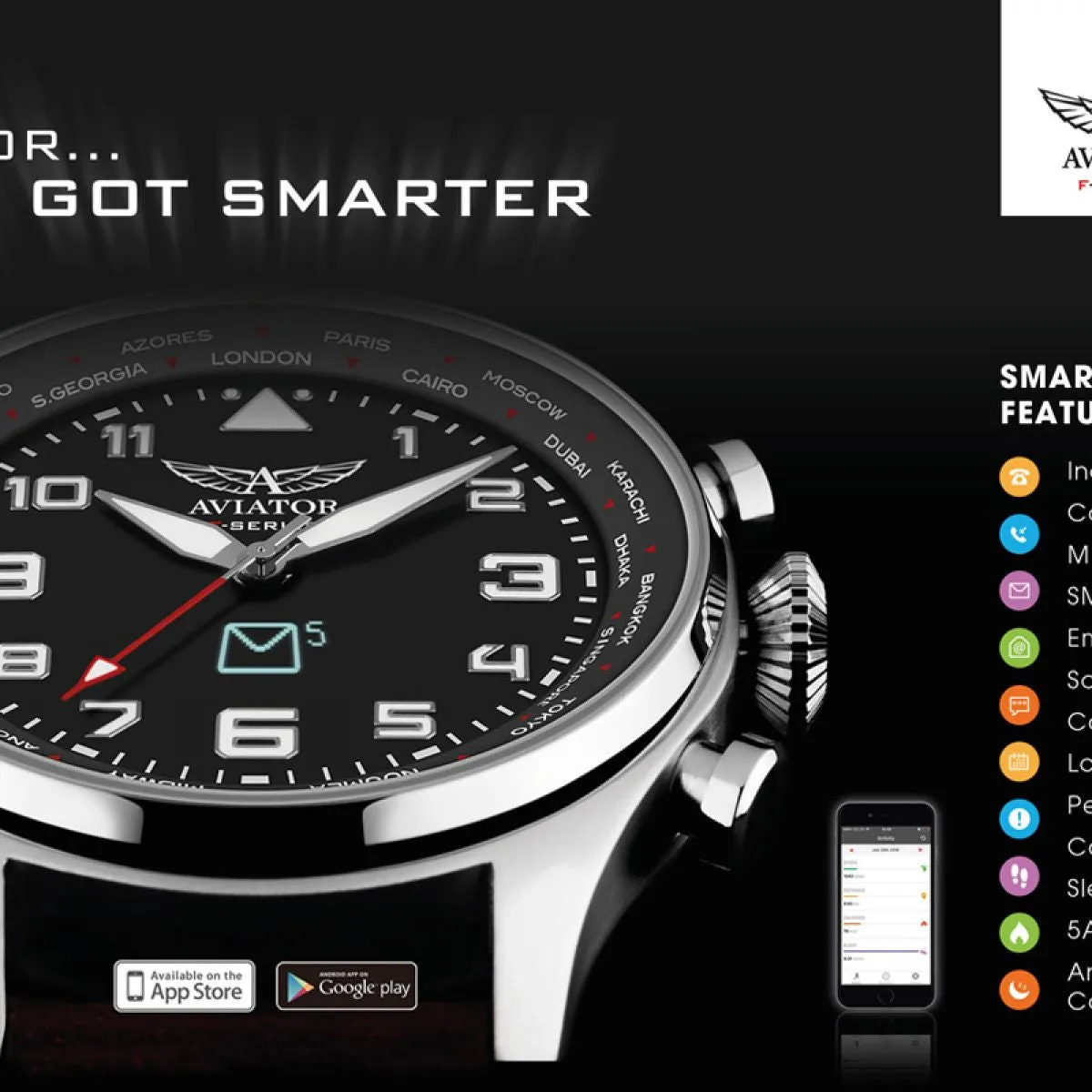 Aviator F-Series Smartwatch | AVW73215G328S sold by Watch2Day product image thumbnail 4