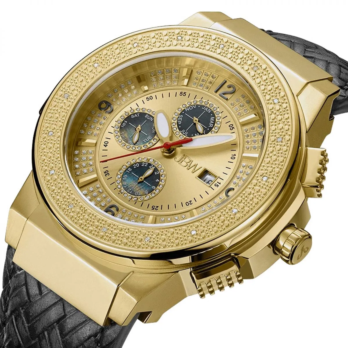JBW Saxon Diamonds Leather | JB-6101L-D sold by Watch2Day product image thumbnail 3