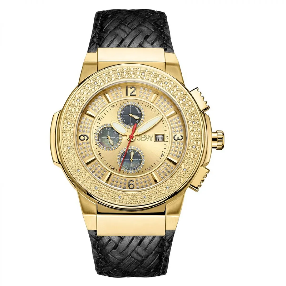 JBW Saxon Diamonds Leather | JB-6101L-D sold by Watch2Day